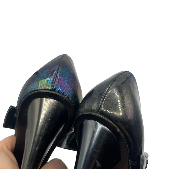 Giuseppe Zanotti Peep Toe Sandals Women’s EU 36.5 Iridescent Stiletto Heels - Picture 8 of 16